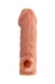 Cтимулирующая насадка на пенис с крупной головкой и отверстием для мошонки KOKOS M5