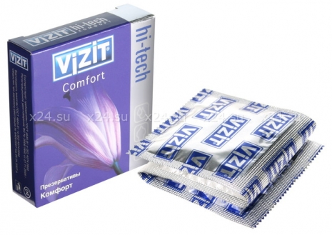 Презервативы VIZIT Hi-tech COMFORT комфорт, 3 шт.
