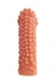 Cтимулирующая насадка на пенис с пупырышками и увеличенной головкой KOKOS L1