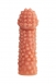 Cтимулирующая насадка на пенис с пупырышками и увеличенной головкой KOKOS L2