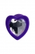 Малая силиконовая втулка с прозрачным кристаллом в виде сердца Diamond Heart3