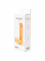 Небольшой гибкий реалистичный фаллос с объемными венками Nudes Sensual