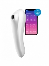 Вакуум-волновой стимулятор Satisfyer Dual Pleasure (10+11 режимов) синхронизируется со смартфоном