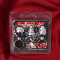 Набор анальных мини-втулок с кольцами Mini Anal Plug