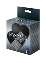 Пестисы-сердечки со стразами