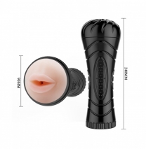 Мастурбатор-ротик в форме фонарика Pink Mouth