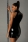 Черное лаковое платье на молнии Ariana