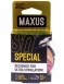 Точечно-ребристые презервативы в прозрачном кейсе MAXUS Special (3 шт)0
