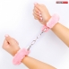 Розовые меховые наручники Notabu BDSM1