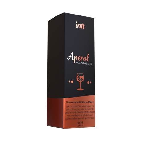 Возбуждающее массажное масло с согревающим эффектом и ароматом Aperol (30мл)