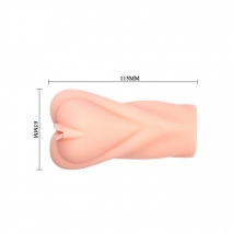 Мини-мастурбатор в виде вагины с эффектом самолубрикации Crazy Bull Heart Shape