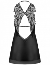 Сексуальная сорочка с оригинальной спинкой Obsessive ALIFINI CHEMISE LXL