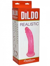 Розовый реалистичный фаллоимитатор на присоске Eroticon
