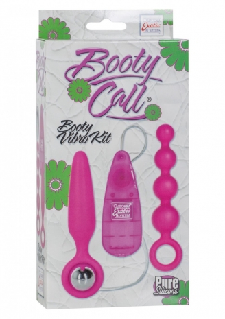 Набор анальных стимуляторов с вибрацией Booty Call Booty Vibro Kit