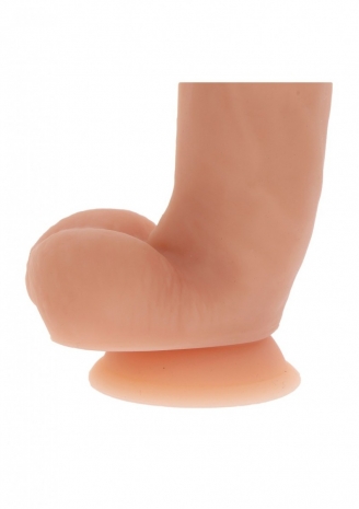 Фаллос с мошонкой на присосоке Silicone Dildo 7''