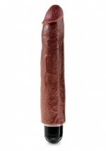 Огромный реалистичный вибратор PipeDream King Cock Vibrating Stiffy 10'' (многоскор. вибрация)