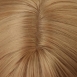 Парик удлиненное каре блонд с чёлкой и имитацией кожи (30 см)6
