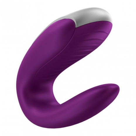 Парный вибратор на ДУ Satisfyer Double Fun (синхронизируется со смартфоном)