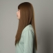 Русый парик с длинными волосами и чёлкой, с имитацией кожи (60 см)2