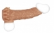 Рельефная насадка на пенис с открытой головкой и усиками KOKOS (размер L)0