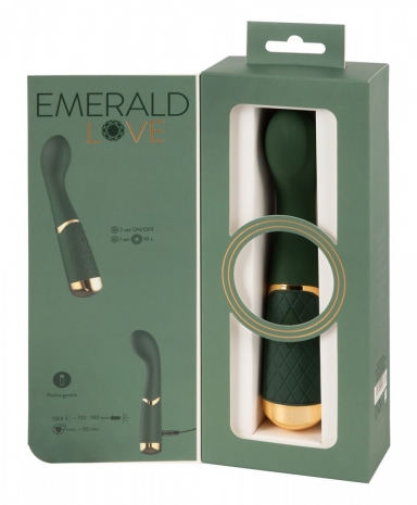 Перезаряжаемый вибратор для G-точки Emerald Love Luxurious (10 режимов)