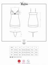 Сексуальный пеньюар с кружевом Wonderia Chemise SM