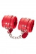 Красные наручники с меховым подкладом ANONYMO #01059