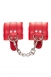 Красные наручники с меховым подкладом ANONYMO #01058