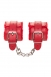 Красные наручники с меховым подкладом ANONYMO #010510