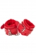 Красные наручники с меховым подкладом ANONYMO #01057