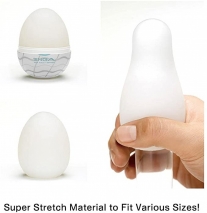 Мастурбатор в виде яйца с охлаждающим эффектом Wavy II Cool