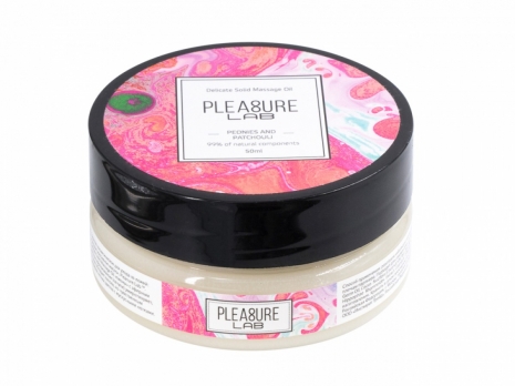 Твердое массажное масло PLEASURE LAB DELICATE ПИОНЫ И ПАЧУЛИ (50 мл)