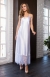 Белое платье-пеньюар с кружевом Evelin XXL0