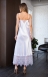 Белое платье-пеньюар с кружевом Evelin XXL1