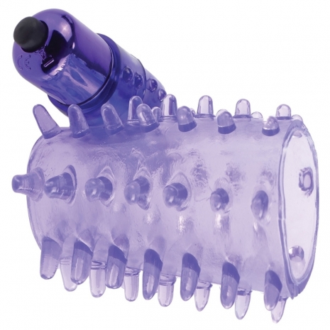 Эрекционное кольцо Fantasy C-Ringz Vibrating Super Sleeve-Purple