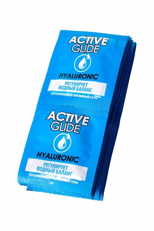 Увлажняющий интимный гель ACTIVE GLIDE HYALURONIC (в упаковке 5 шт)