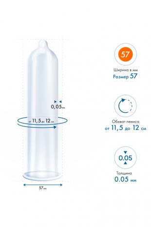 Презервативы латексные MY.SIZE ширина 57 мм (10 шт)