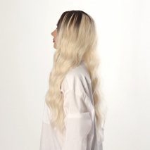 Парик с длинными волосами, с имитацией кожи (60 см)