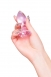 Розовая стеклянная анальная втулка SEXUS2
