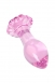 Розовая стеклянная анальная втулка SEXUS4