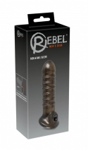 Рельефная насадка на пенис Dick & Ball Sleeve by Rebel