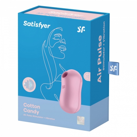 Вакуум-волновой стимулятор с вибрацией Satisfyer Cotton Candy (11+12 режимов)