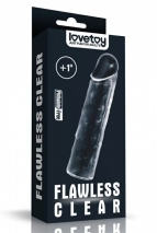 Прозрачная удлиняющая насадка на пенис Flawless Clear +1"