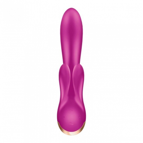 Вибратор с двумя клиторальными отростками Satisfyer Double Flex