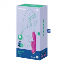 Вибратор с двумя клиторальными отростками Satisfyer Double Flex