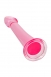 Розовый гибкий гелевый стимулятор на присоске Jelly Dildo XL4