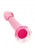Розовый гибкий гелевый стимулятор на присоске Jelly Dildo L3