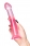 Розовый гибкий гелевый стимулятор на присоске Jelly Dildo L