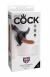 Страпон со съемным смуглым фаллосом King Cock 6"1