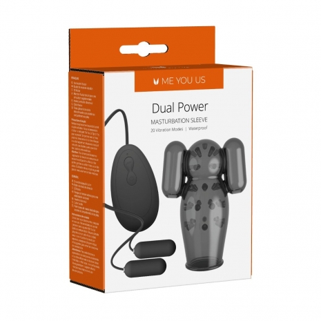 Вибромастурбатор Dual Power Masturbation Sleeve (20 режимов)